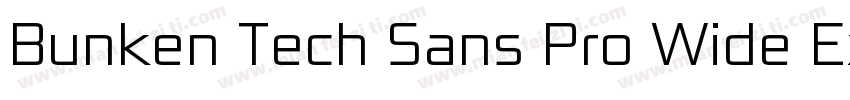 Bunken Tech Sans Pro Wide ExBd Regu字体转换